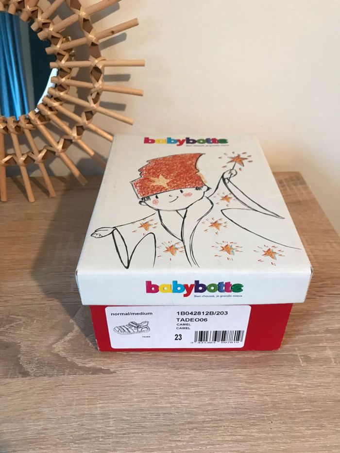 Babybotte- Sandales Tadeo en cuir, pointure 23 - photo numéro 4