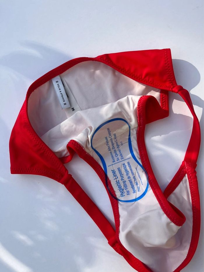 Bas de maillot de bain rouge - photo numéro 4
