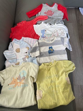 Lot de 7 grenouillères