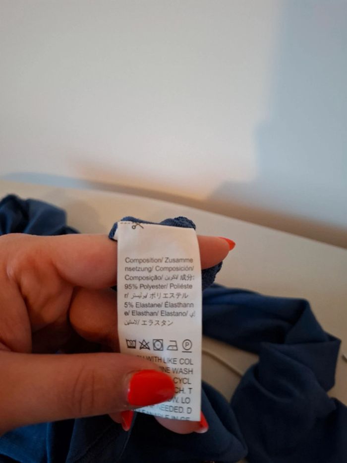 Sous-pull bleu à col roulé Emery Rose taille S 36 - photo numéro 10