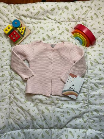 gilet en laine épais rose 4 ans in extenso