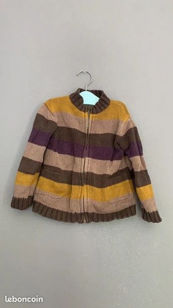 Haut Gilet Sweat Zip KidKanaï T3 ans