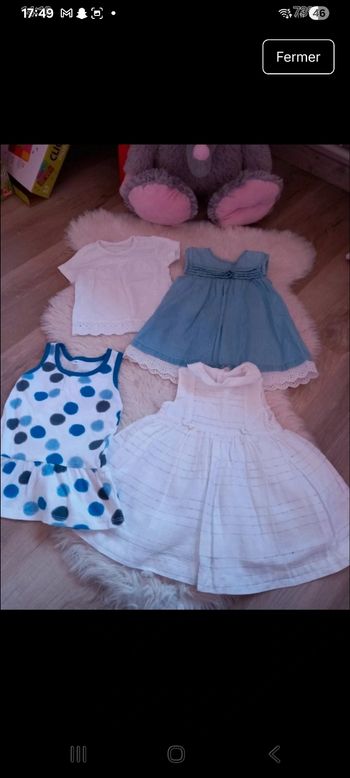 Lots de robe 6 mois 