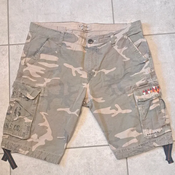 Short jeans militaire - photo numéro 2