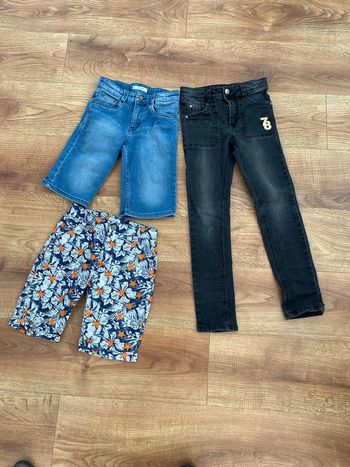 1 pantalon 2 shorts 8 ans