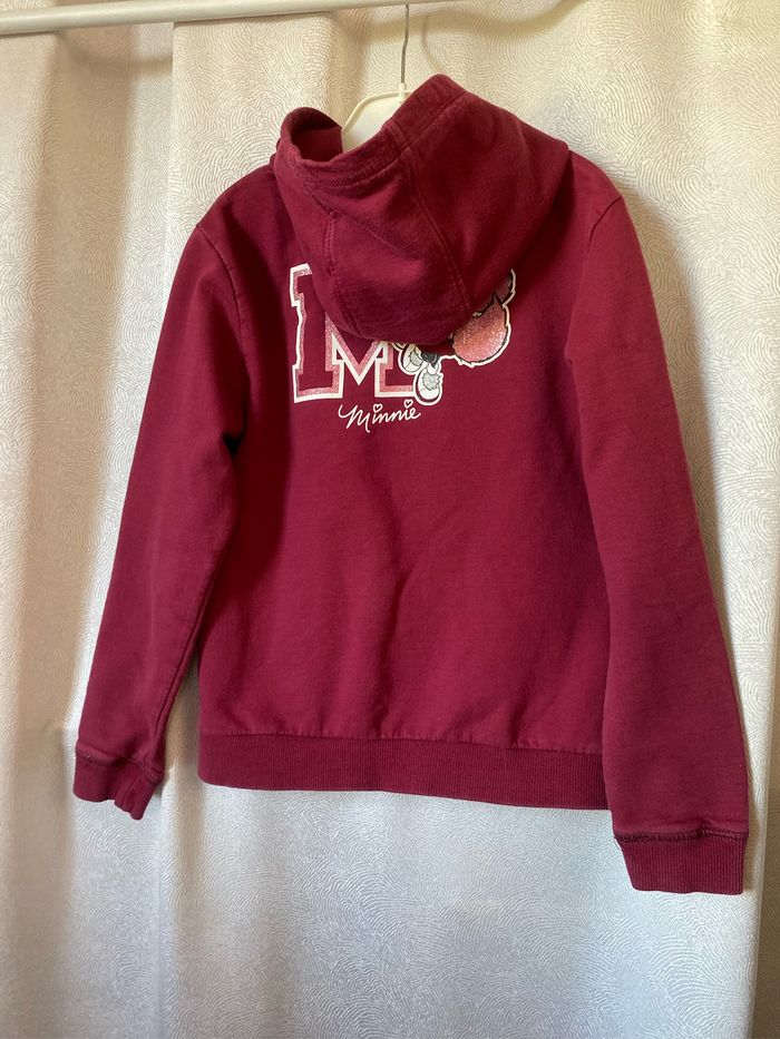 Gilet bordeaux Minnie 10 ans Disney - photo numéro 5
