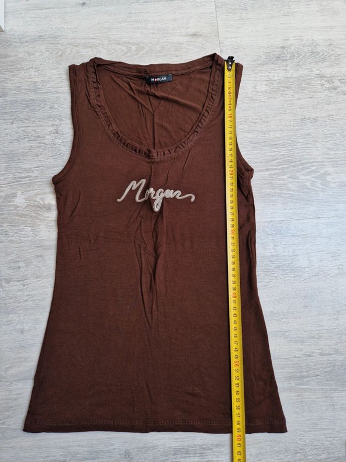 Débardeur fluide Morgan marron étiquette de taille coupée mais convient à un XS - photo numéro 4