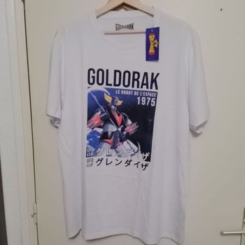 T shirt Goldorak taille 2XL blanc neuf