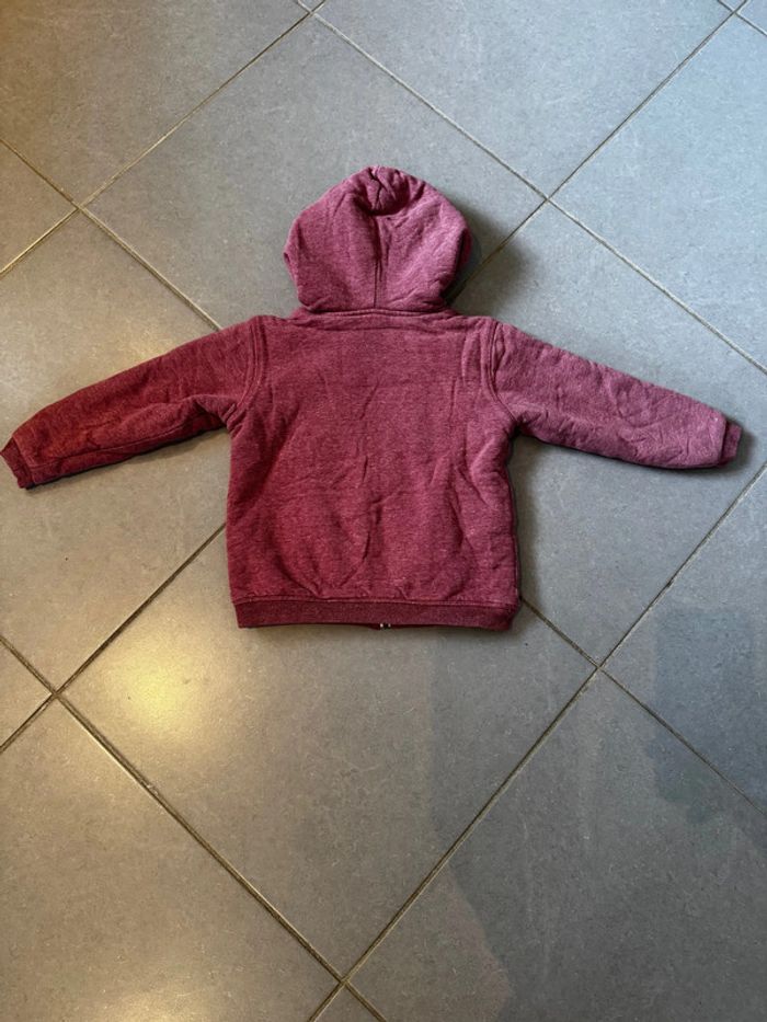 Gilet zippé à capuche - Southwest Cotton Company - Athletic Hossegor - Rose & blanc - 6 ans - photo numéro 3