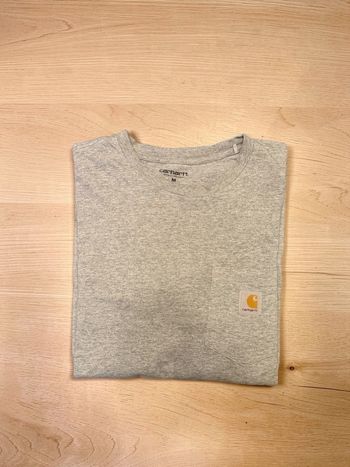  T-shirt Carhartt gris logo poche taille M homme 