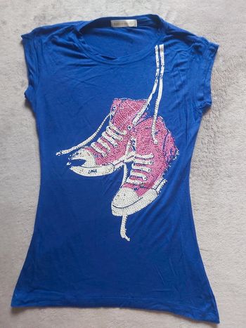 T-Shirt Bleu Femme