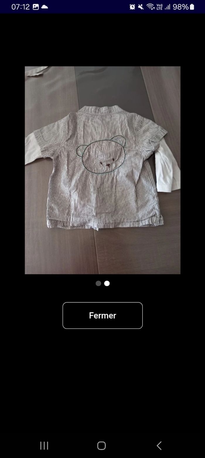 Chemise avec manche T.shirt - photo numéro 2