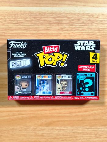 Boîte 4 Funko Bitty Pop! - Star Wars - Leia, R2-D2 & C-3PO