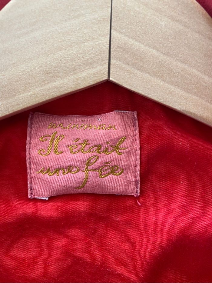 Trench fille rouge « Il était une fée « 24 mois - photo numéro 5
