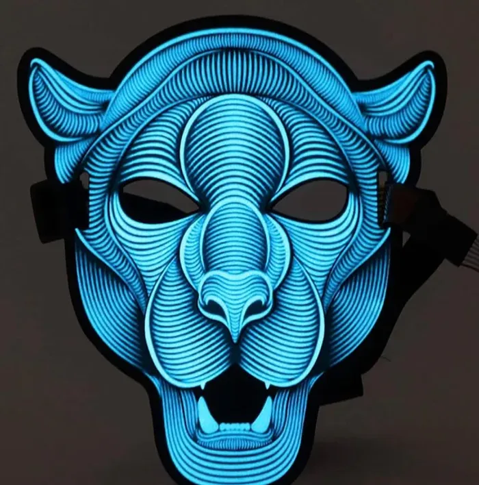 Masque panthère lumineux réactif au son – Goodmark Taille Unique Neuf - photo numéro 8