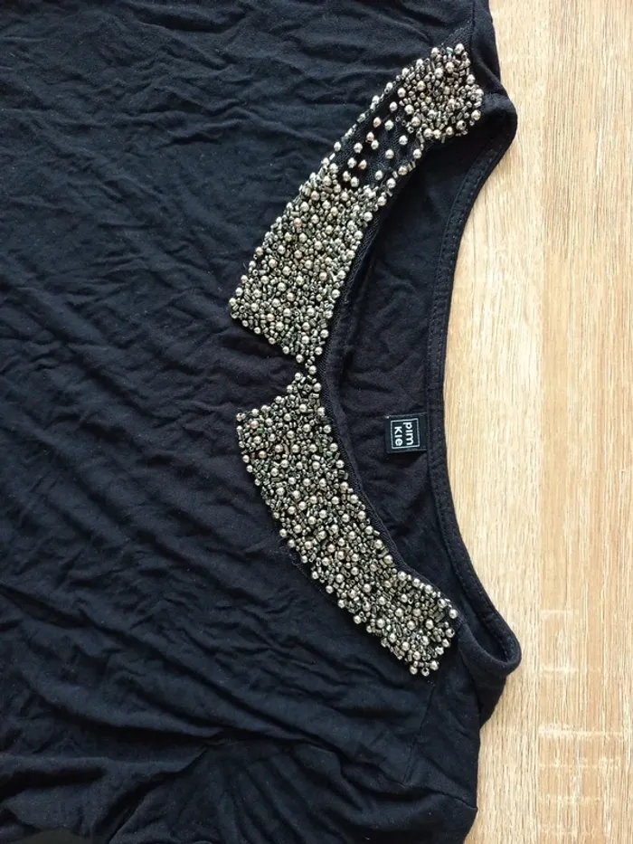 Tee-shirt fantaisie femme noir - photo numéro 12