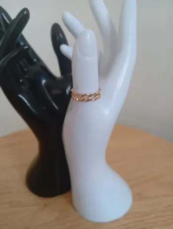 Bague 56 femme fantaisie tressé neuve 18mm