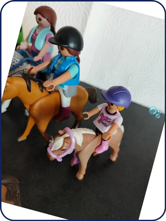 Lot chevaux et cavalier playmobil - photo numéro 4