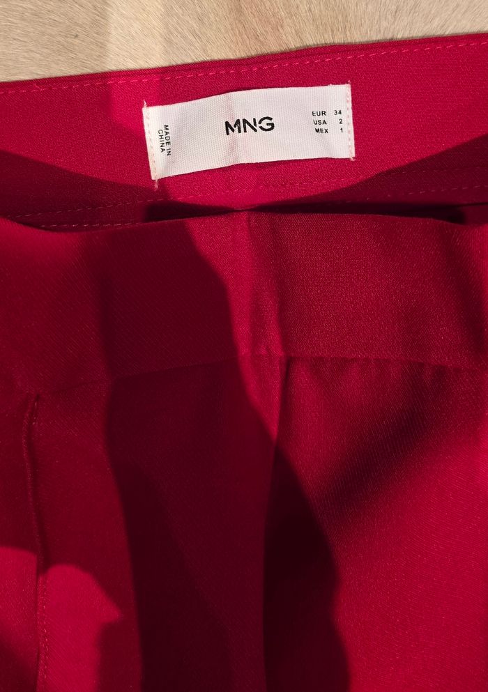 Pantalon cigarette femme rouge - photo numéro 3