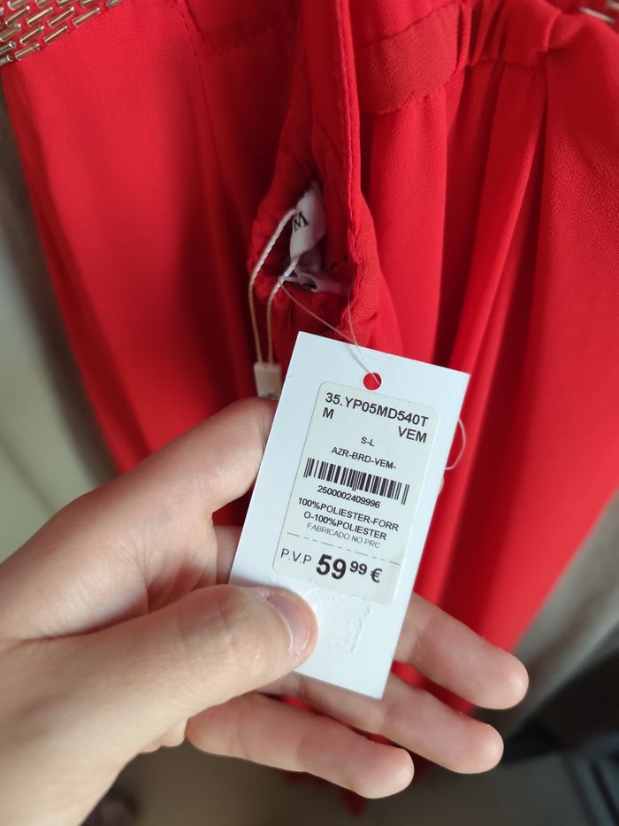 Robe longue rouge pour occasion taille M neuve - photo numéro 9