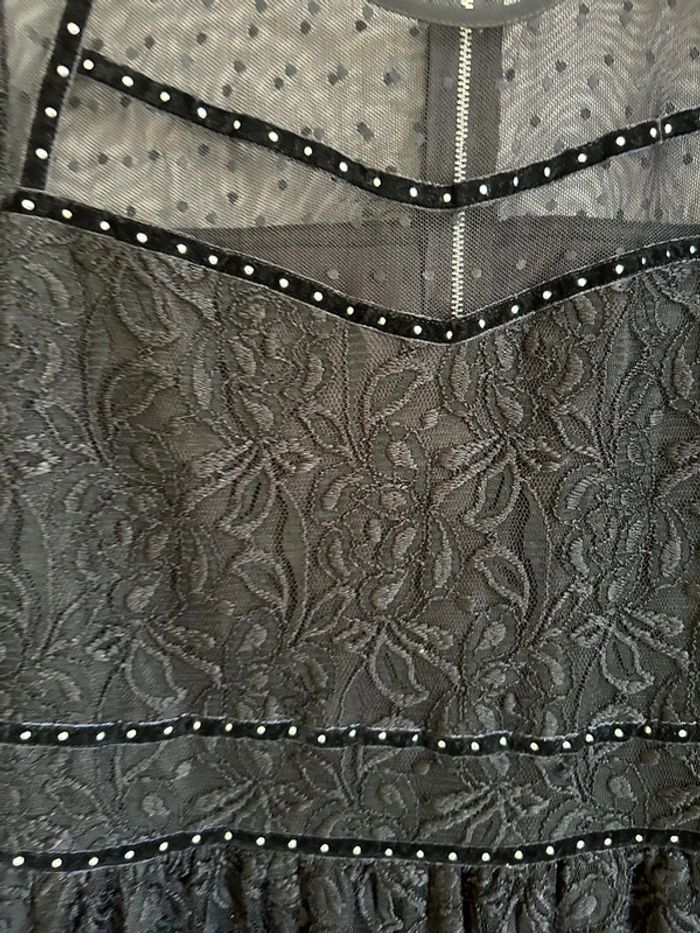 Robe chic, manches courtes, dentelle - photo numéro 3
