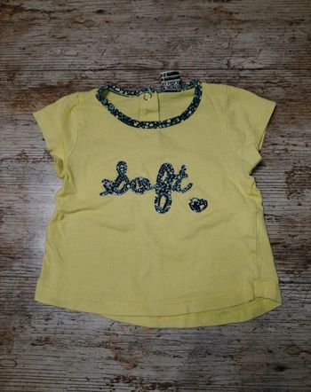 Joli t-shirt manches courtes été fille 3 mois TAO