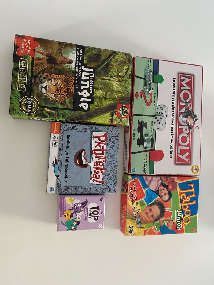 Lot de 5 jeux de voyage