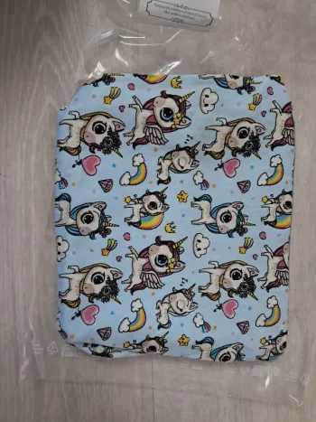 Trousse de toilette licorne bleu