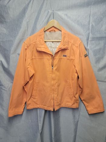 Veste Napapijri orange – Full zip – Taille L – Logo brodé
