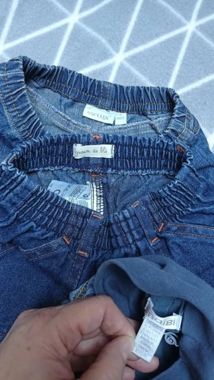 🦁 Lot 3 jeans, 3 mois - photo numéro 5