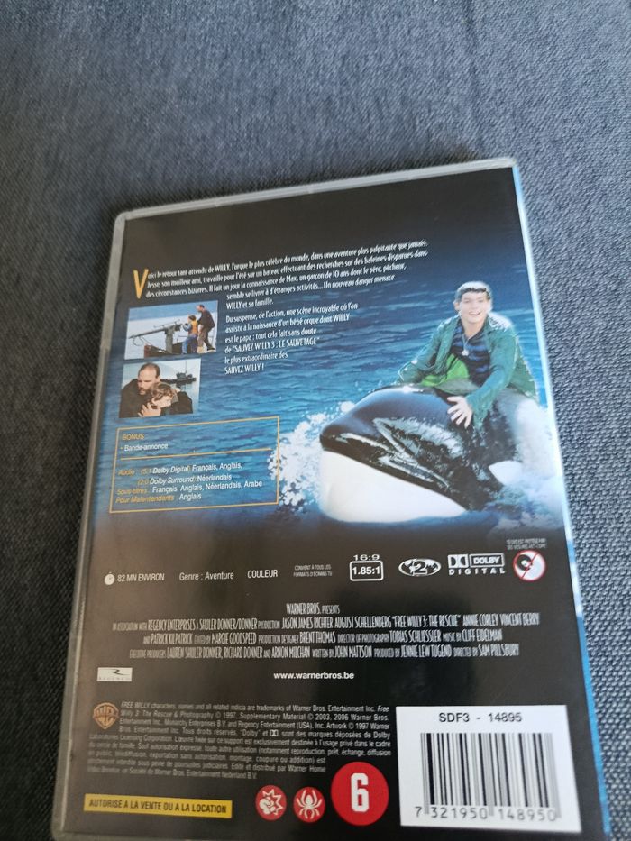 DVD sauvez willy 3 - photo numéro 2