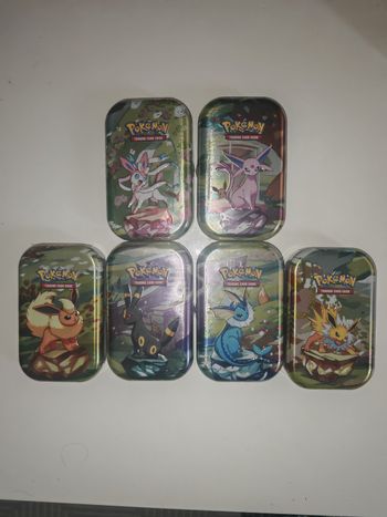 Lot de 6 mini tins 8.5 evolution prismatique neuves et scellées 