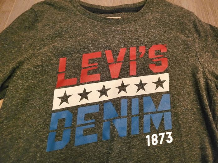 Tee-shirt gris foncé ML Levi's 10 ans - photo numéro 2