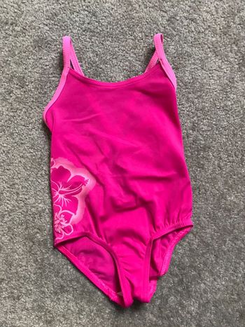 Maillot de bain fille 4 ans rose fuchsia