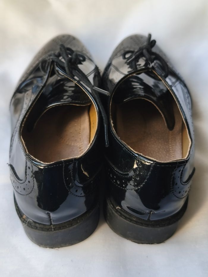 Richelieux oxford vernis noir P40 - photo numéro 4