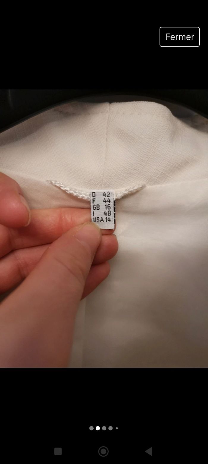 Veste femme blanche - photo numéro 2