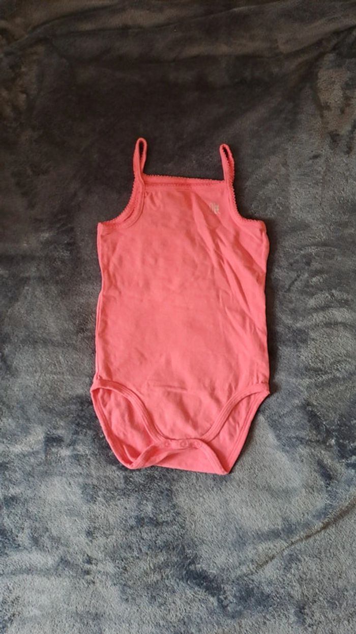 💚Body débardeur rose bébé fille – Taille 23 mois