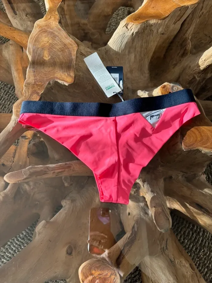 Bas de maillot de bain Tommy Jeans rose fluo M - photo numéro 4