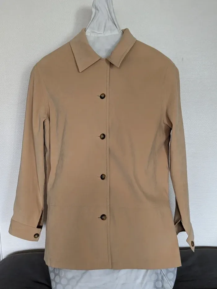 Sur-chemise/blouse MWK - beige - photo numéro 2