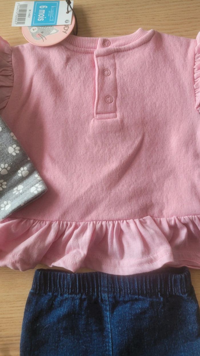 Ensemble pull + Jegging taille 6 mois - photo numéro 6