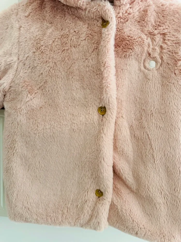 Manteau fioriture petit lapin tout doux - photo numéro 4