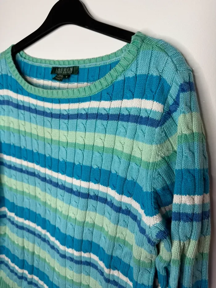 💚 pull torsadé Lauren / Ralph Lauren - multicolore - TM 💚 - photo numéro 3
