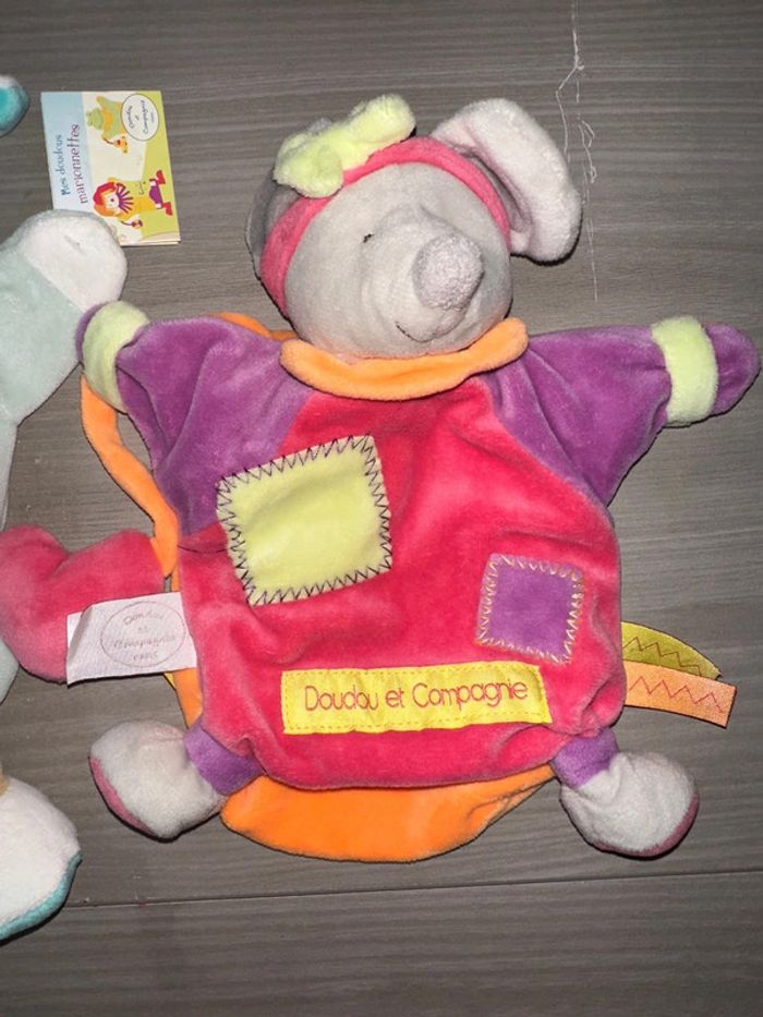 Lot de 2 Doudou marionnette doudou et compagnie - photo numéro 3