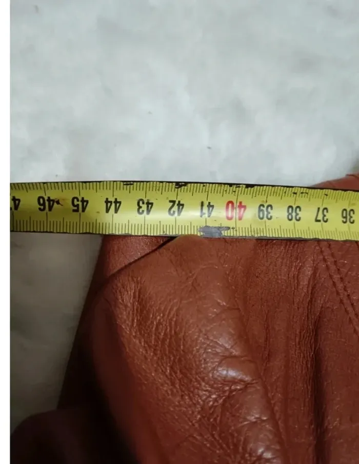 Reginaparis "Trench en cuir cognac vintage" t. 40 - photo numéro 5