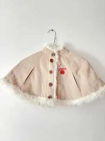 Magnifique Poncho fourré 2 ans