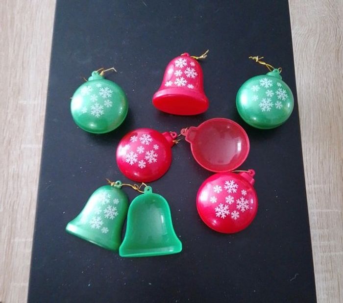 lot de 6 suspensions de noël à remplir - disney