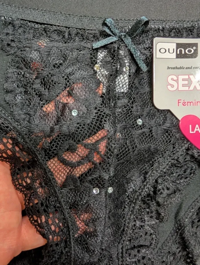 Culotte dentelle strass - photo numéro 3