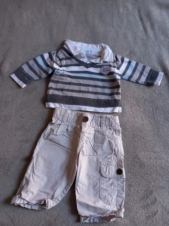 Ensemble Pantalon et T-Shirt Taille 3 mois
