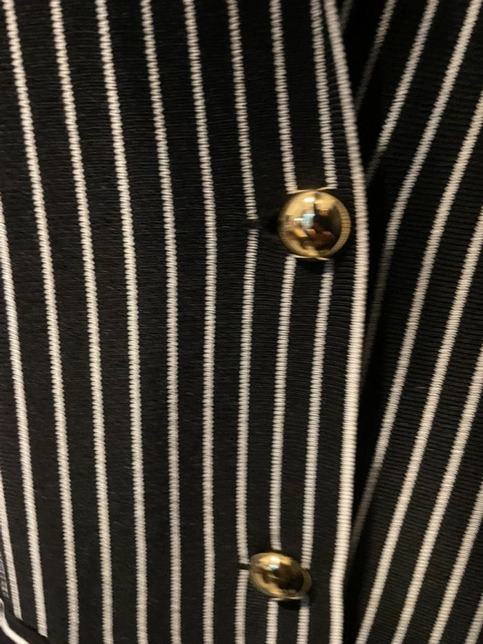 Veste noire rayures blanches Morgan - photo numéro 5