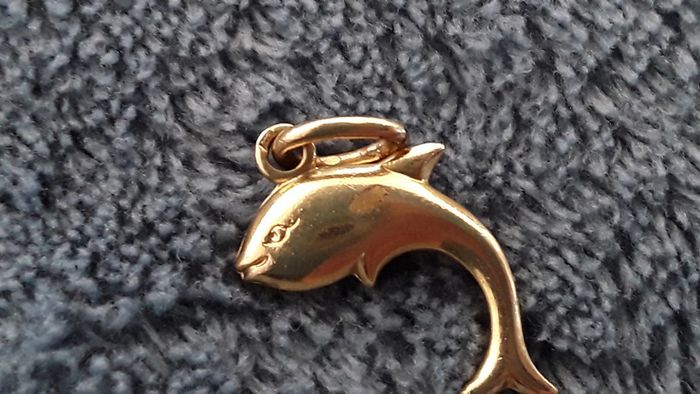 Pendentif dauphin en plaqué or - photo numéro 6